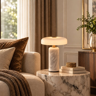 Tricolordeer Sculptural Marble LED Accent Lamp