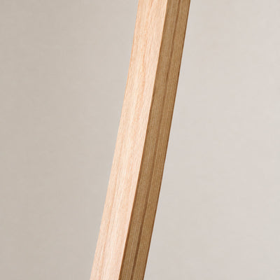 Tricolordeer Beech Wood and Linen Floor Lamp