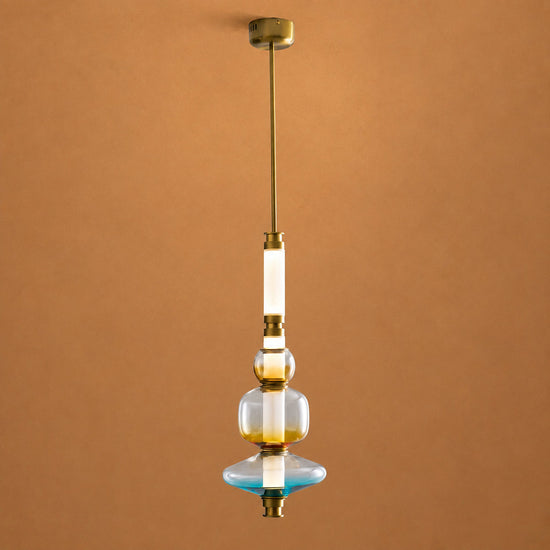 Linear Glass Bead Pendant Lamp