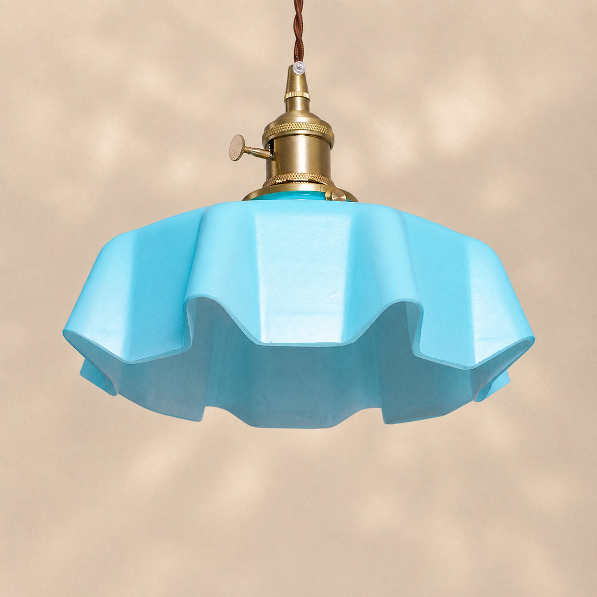 Pleated Glass Pendant Light Collection
