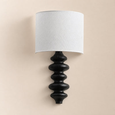 Fishbone Wall Lamp, L 11.8-Inch x W 6.3-Inch x H 20.9-Inch, Wood for Living Room