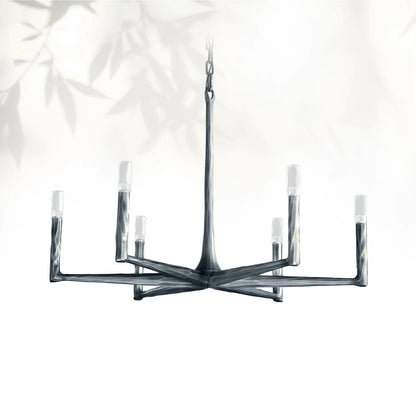 Thaddeas Forged Round Chandelier 12"/36"/48"/60"/72"