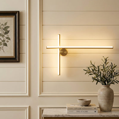 Coordinates Wall Lamp, L 31.5-Inch x H 3.5-Inch, Black, Warm Light for Living Room