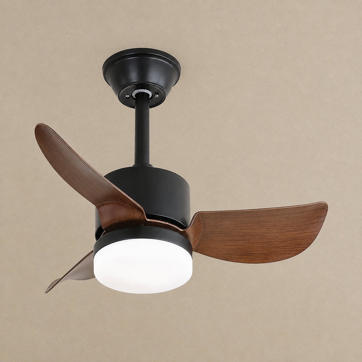 Silven Curve Ceiling Fan Light, 24~32-Inch x H 11.8-Inch, Model A (Walnut ) for Living Room