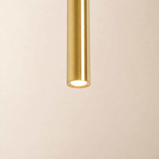 Brass Line Wall Lamp, 3.9-Inch x H 23.6-Inch, Brass, Warm Light for Living Room