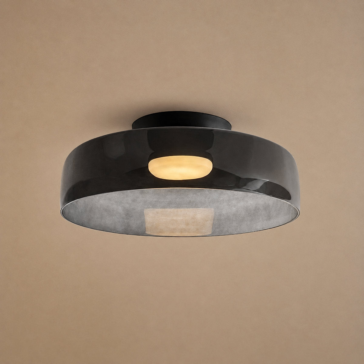 Tricolordeer Layered Tinted Glass Disc Ceiling Light