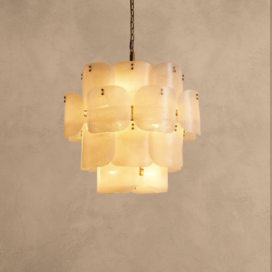 Blaire Round Glass Chandelier 32''D