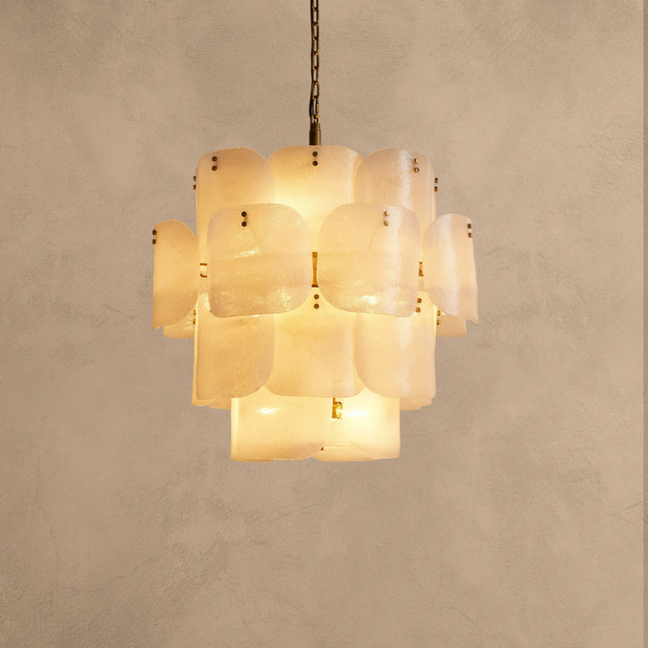 Blaire Round Glass Chandelier 32''D