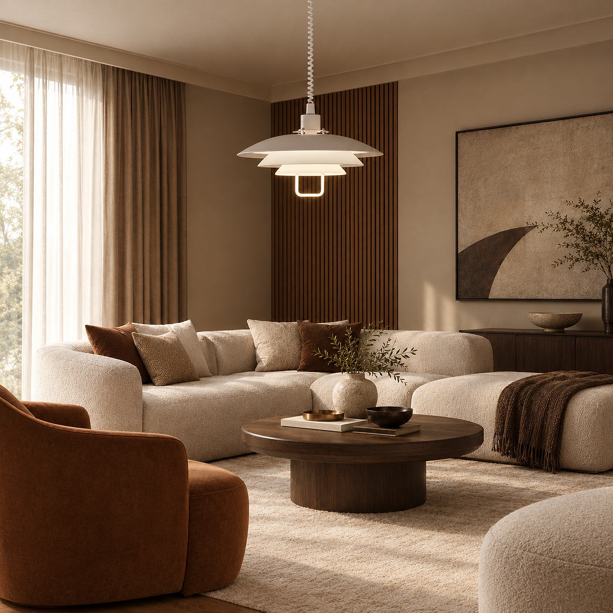 Tricolordeer Concentric Aluminum Pendant Light
