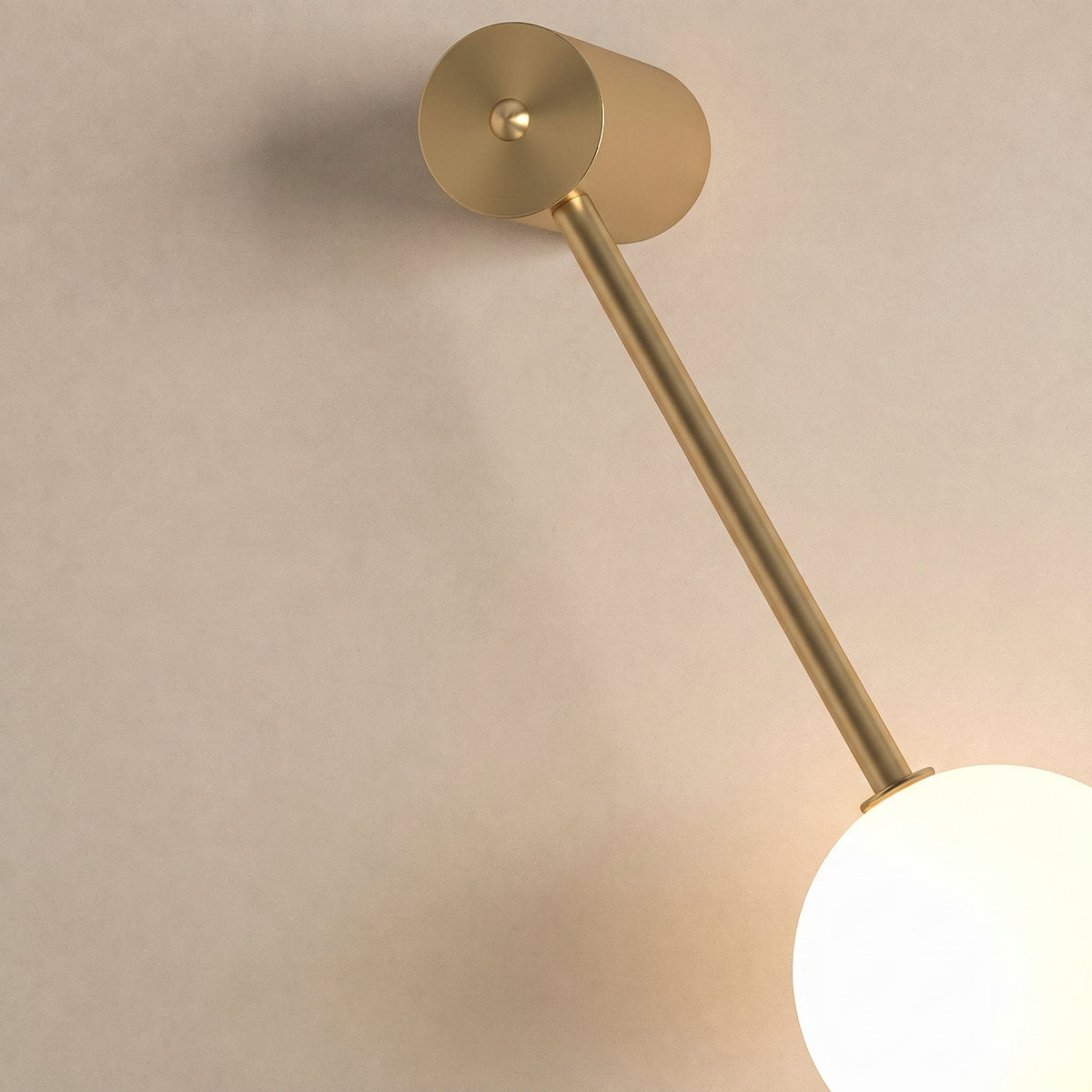 Vertical Balls Wall Lamp, 4.7-Inch x H 40.6~72.8-Inch, Triac Warm Dimming for Living Room & Dining Room