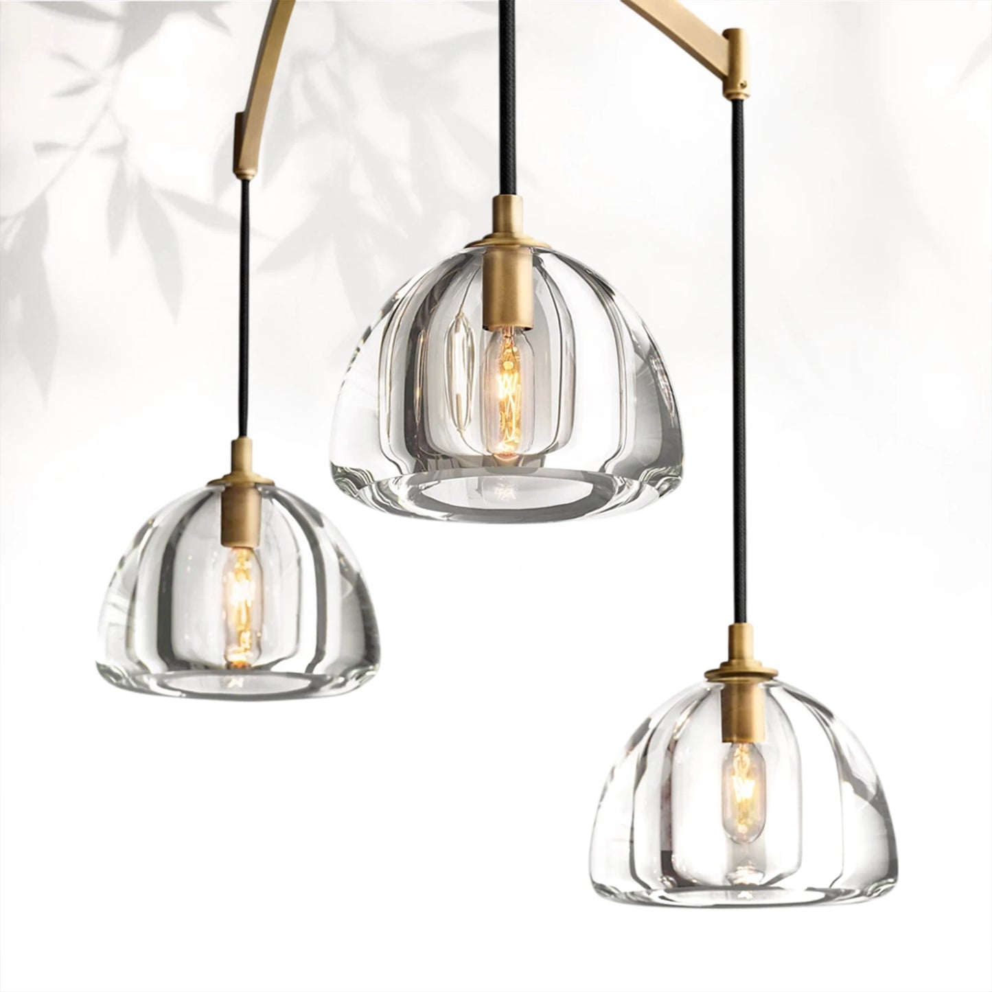 Hemispheae Modern Glass Linear Chandelier