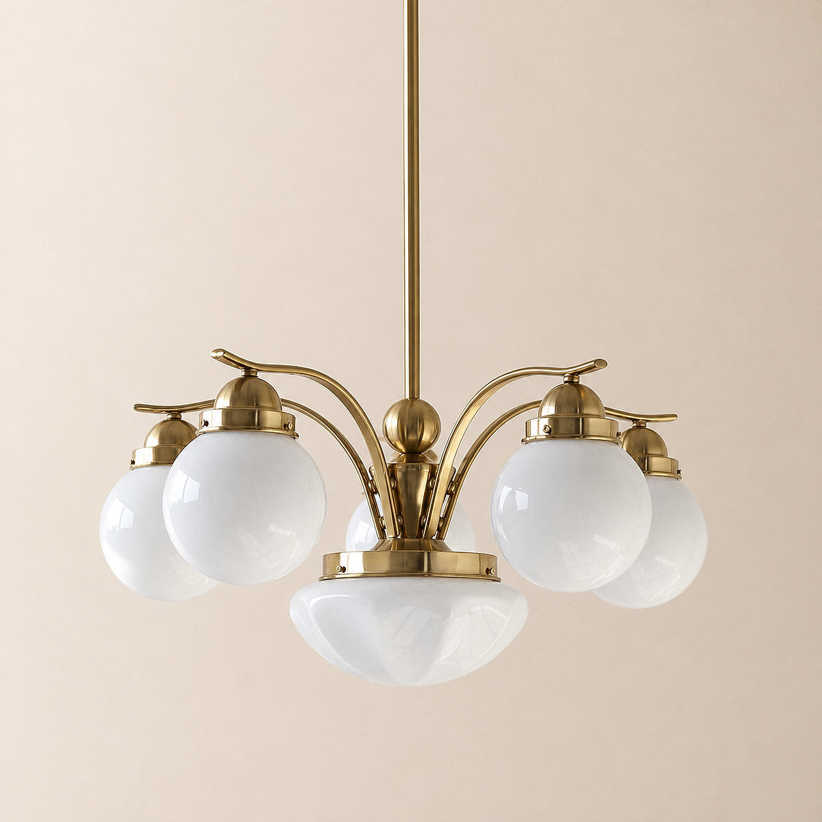 Tricolordeer Globe Glass Multi-Light Chandelier