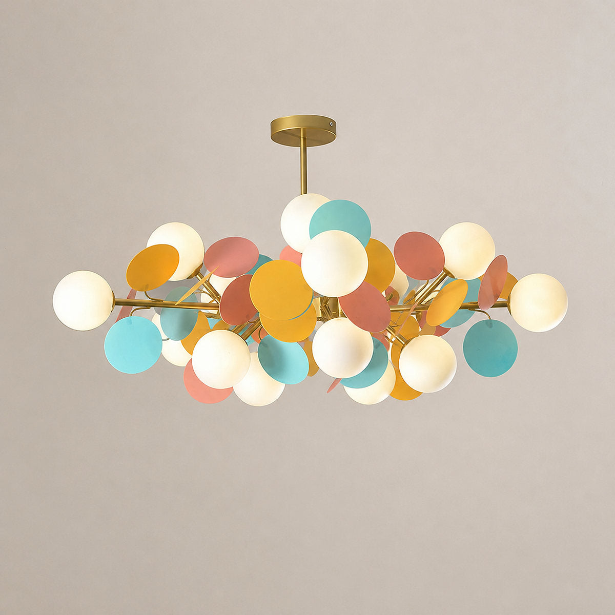 Tricolordeer Botanical Branching Glass Tree Chandelier