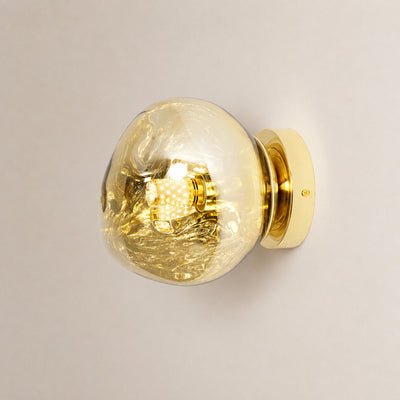 Lava Wall Lamp, 7.1-Inch x H 7.5-Inch, Gold for Living Room