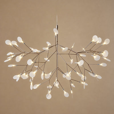 Firefly-Glow Black LED Branch Chandelier