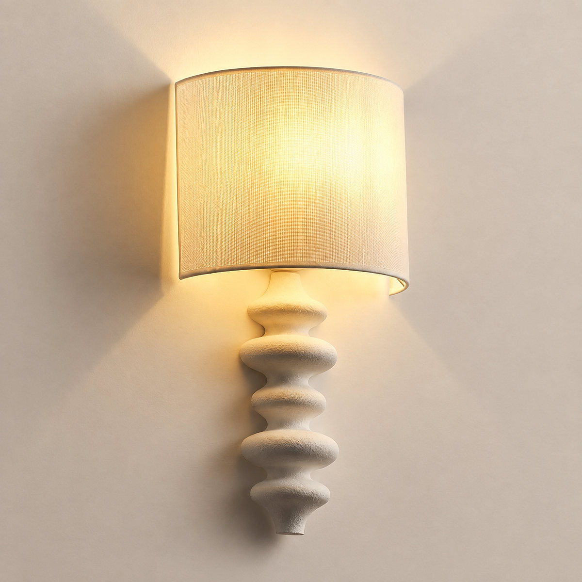 Fishbone Wall Lamp, L 11.8-Inch x W 6.3-Inch x H 20.9-Inch, Wood for Living Room