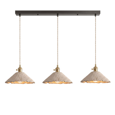 Raw Texture Cement Pendant Light Collection for Dining Room & Living Room