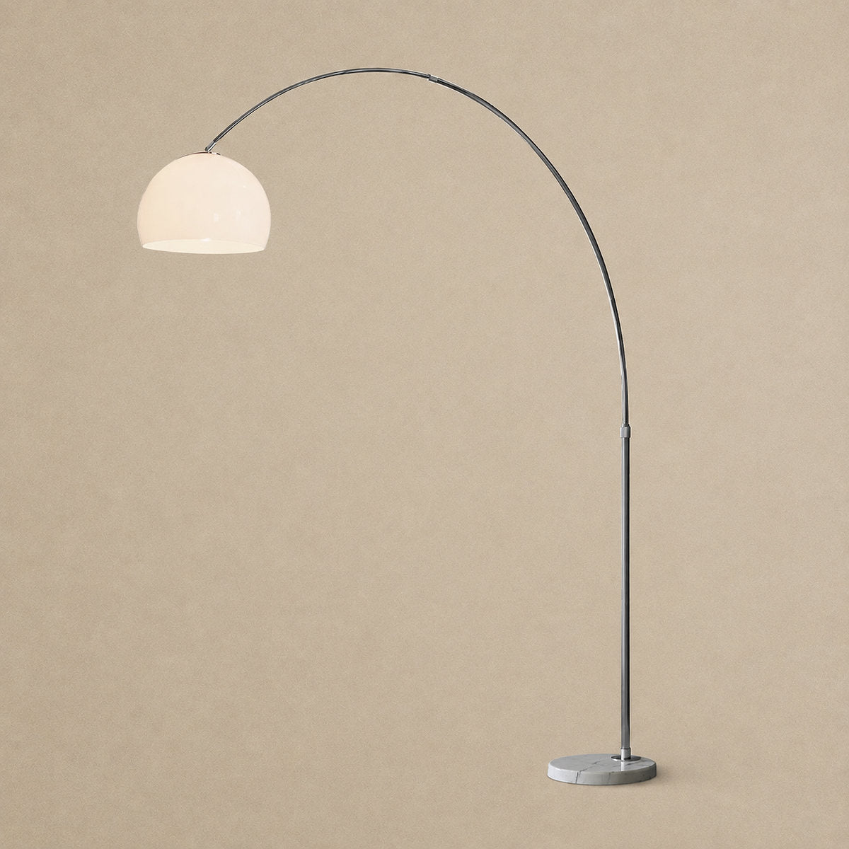 Tricolordeer Curved Marble Floor Lamp