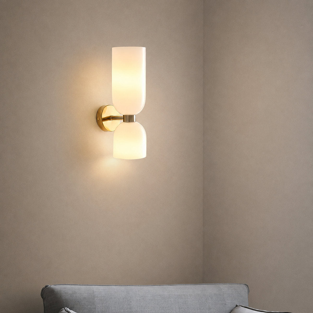 Edie Wall Lamp, 4.7-Inch x H 13.8-Inch, Gold for Living Room