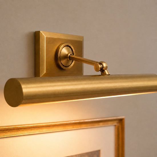 Tricolordeer Two-Light Linear Brass Art Light