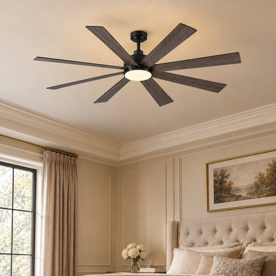 Modern 8-Blade Integrated LED Ceiling Fan