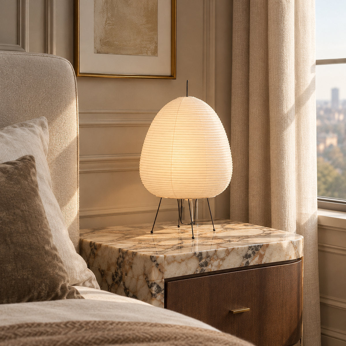 Handmade Mulberry Paper Table Lamp