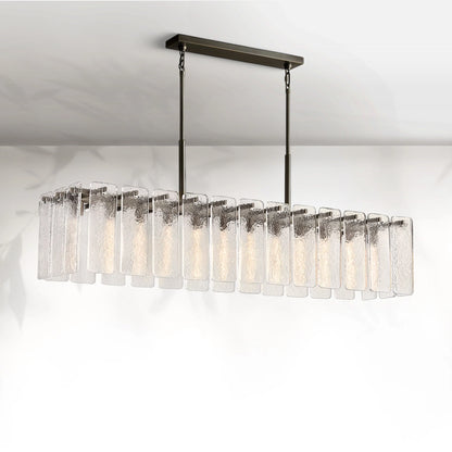 Calamete Glass Rectangular Chandelier