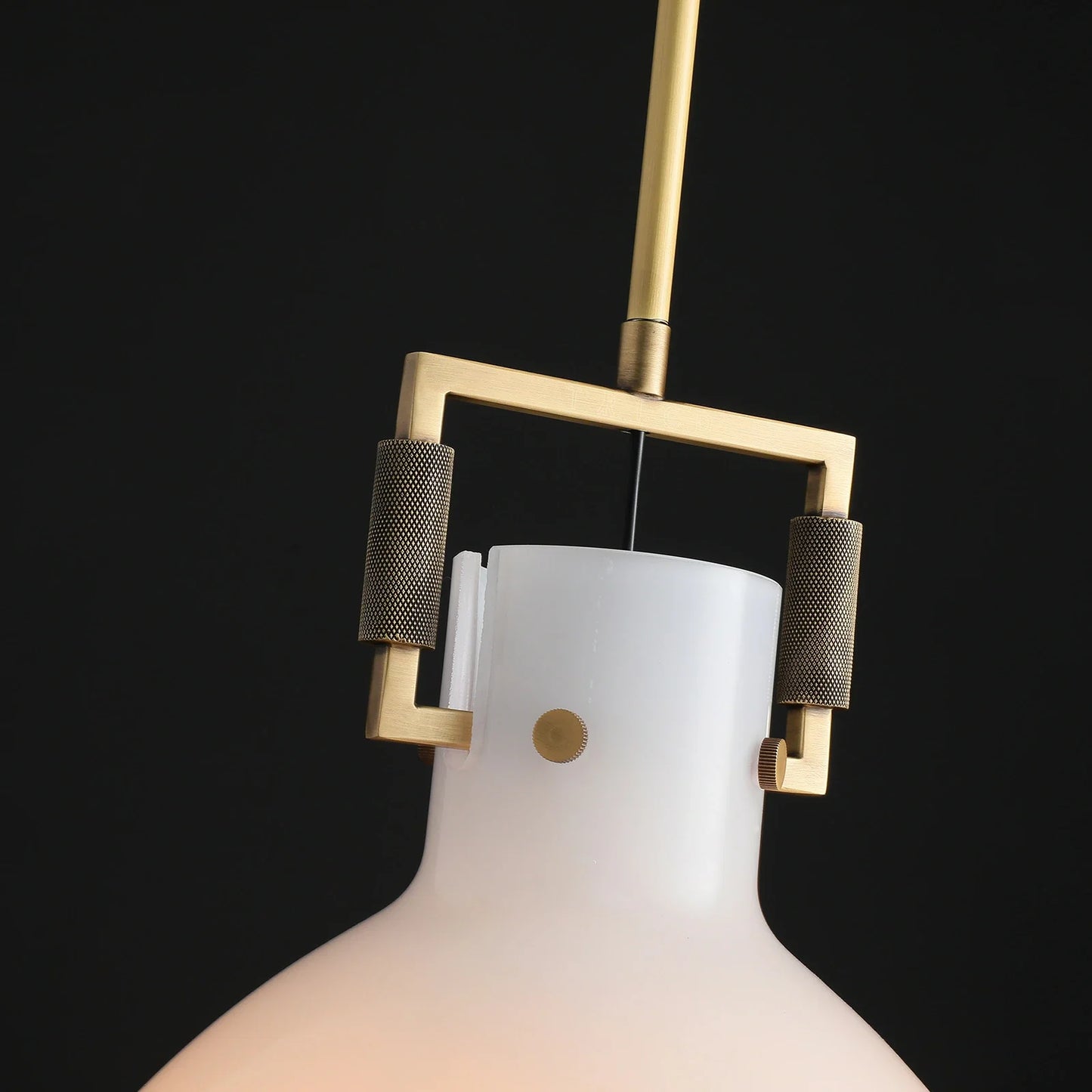 Zephyral Milk Glass Cloche Pendant