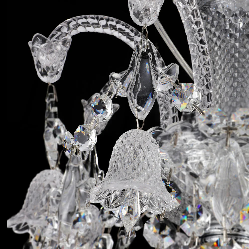 36 Lights Crystal Lighting with Lampshades