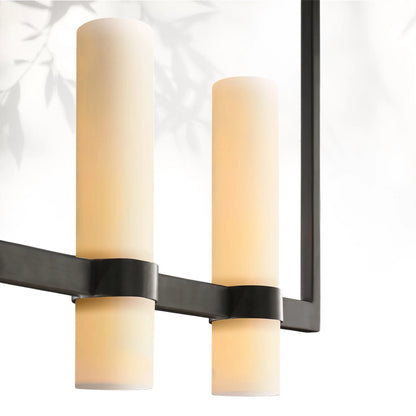 Lavelle Linear Milk Glass Chandelier