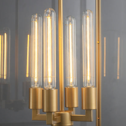 Bickman Glass Lantern Modern Pendant 26"34"