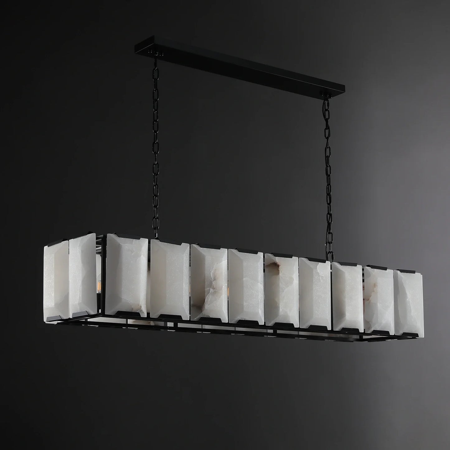Carlow Calcite Rectangular Chandelier