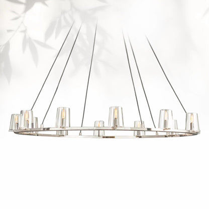 Paricia Glass Round Chandelier 36" 48" 60"