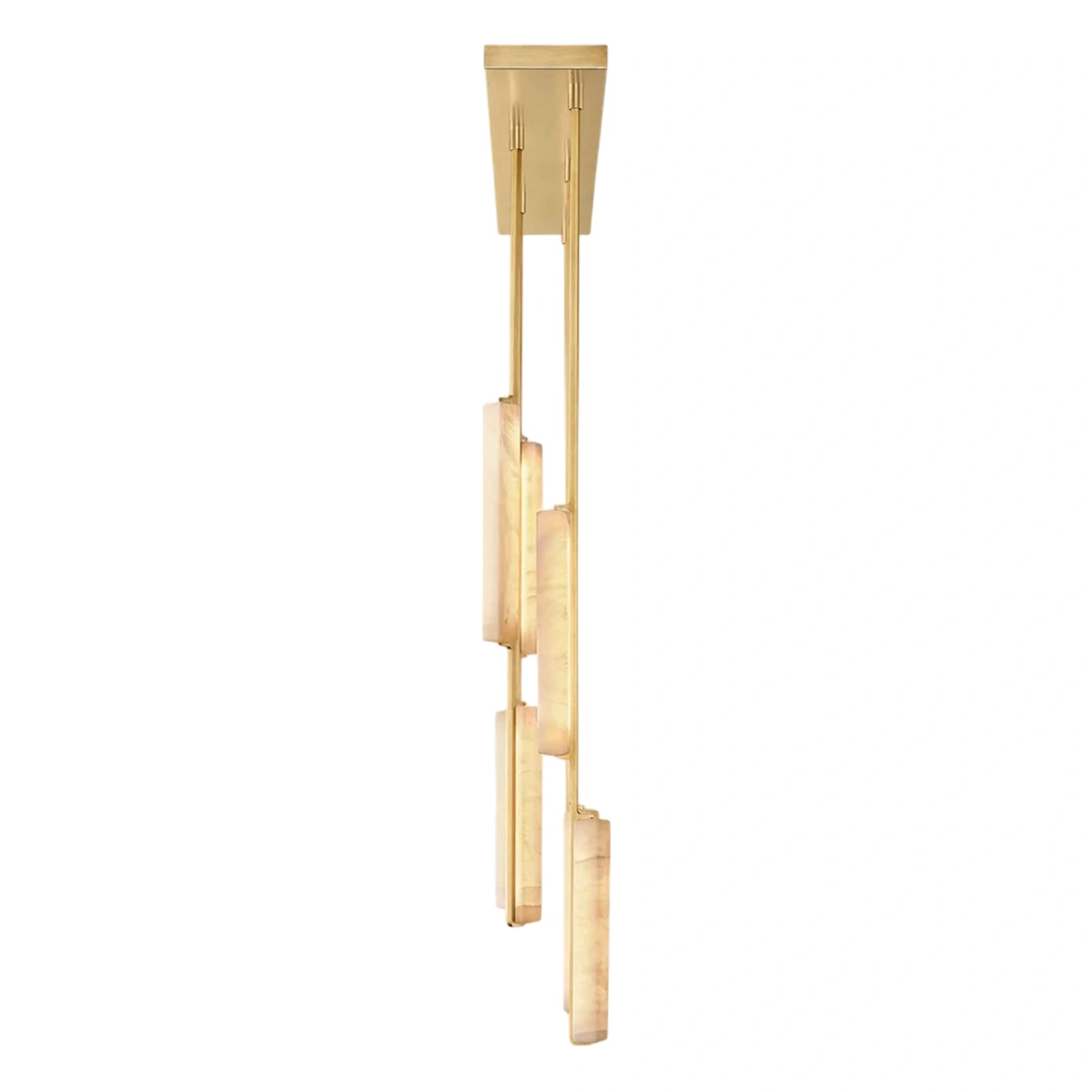 Oudubon Alabaster Linear Chandelier 54"
