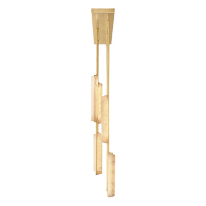 Oudubon Alabaster Linear Chandelier 54"