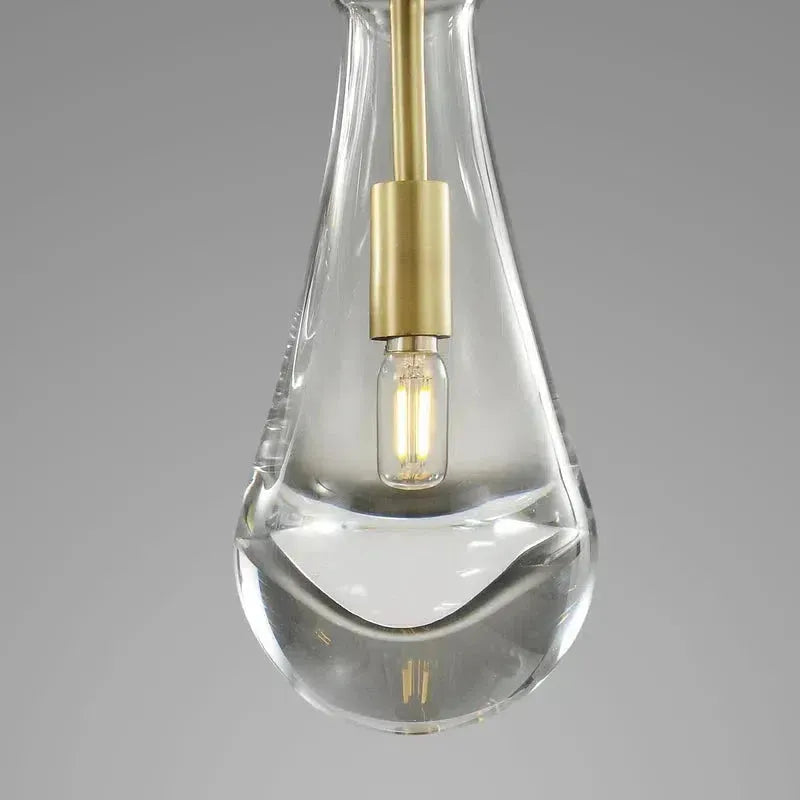 Soltaire Raindrop Linear Chandelier 5-Light 36"