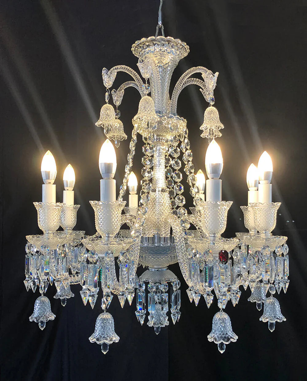 High Quality Custom Clear Chandelier 8 Lights