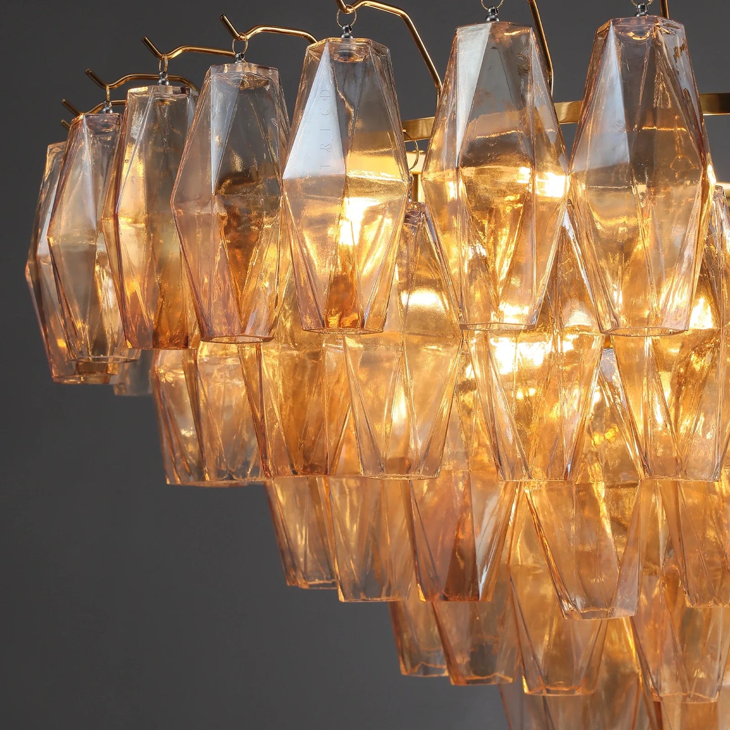 Elysium Glass Tiered Round Chandelier