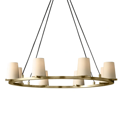 Mauillac Fabric Shade Round Chandelier