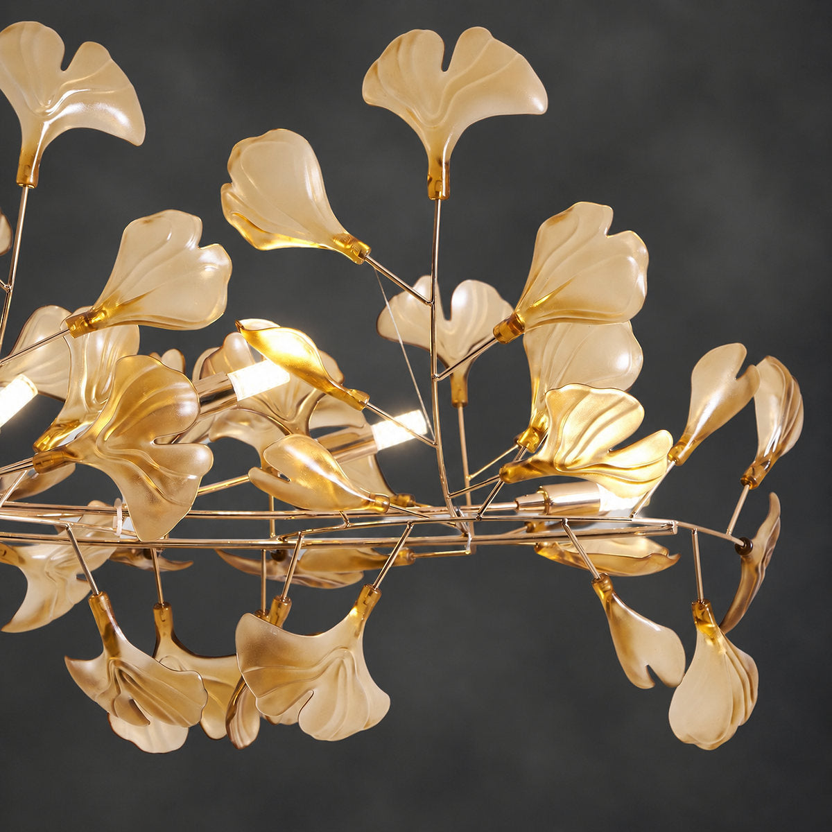 Tricolordeer Botanical Linear Multi-Light Chandelier