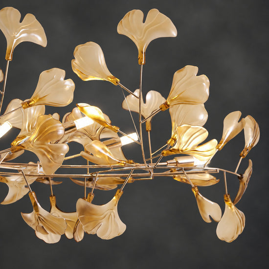 Tricolordeer Botanical Linear Multi-Light Chandelier