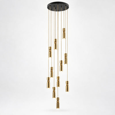 Geometric Cylinder Cluster Pendant Light