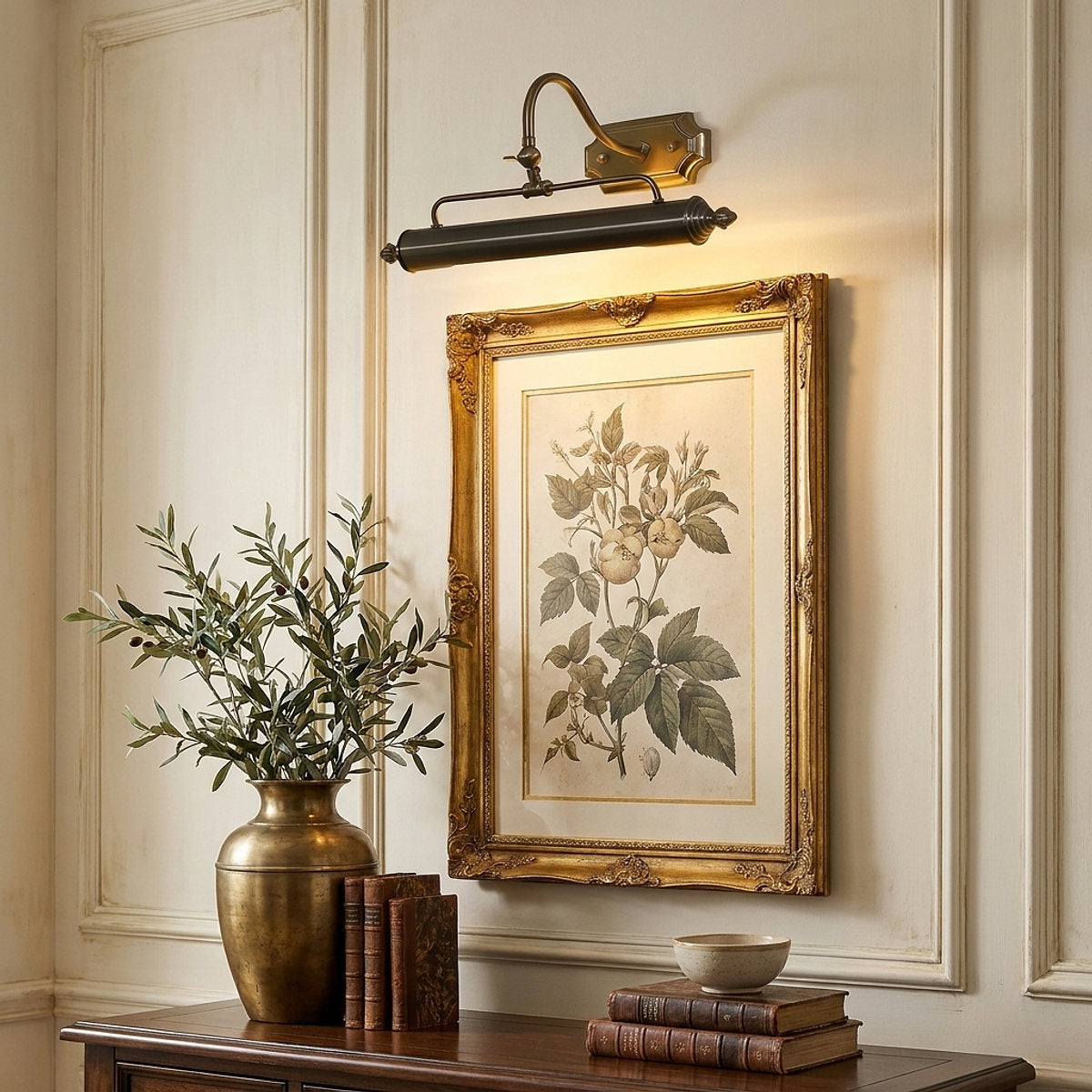 Lumeo Wall Lamp, L 18.1~24.4-Inch x H 12.6-Inch, Gold for Living Room