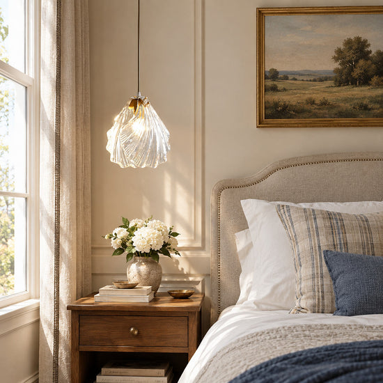 Hand-Blown Glass Swag Pendant Light