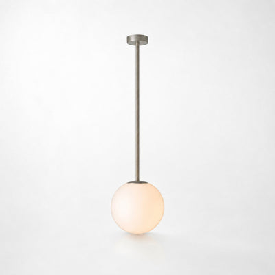 Sculptural Multi-Head Nickel and Glass Chandelier