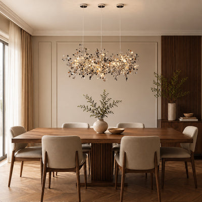 Tricolordeer Polished Disc Stainless Steel Pendant Lamp