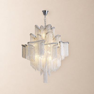 Tricolordeer Cascade Round and Linear Chandelier