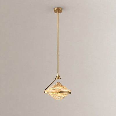Tricolordeer Geometric Faceted Crystal Pendant Lamp