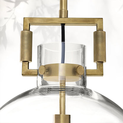 Machine Glass Globe Pendant 10"14"18"