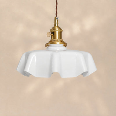 Pleated Glass Pendant Light Collection